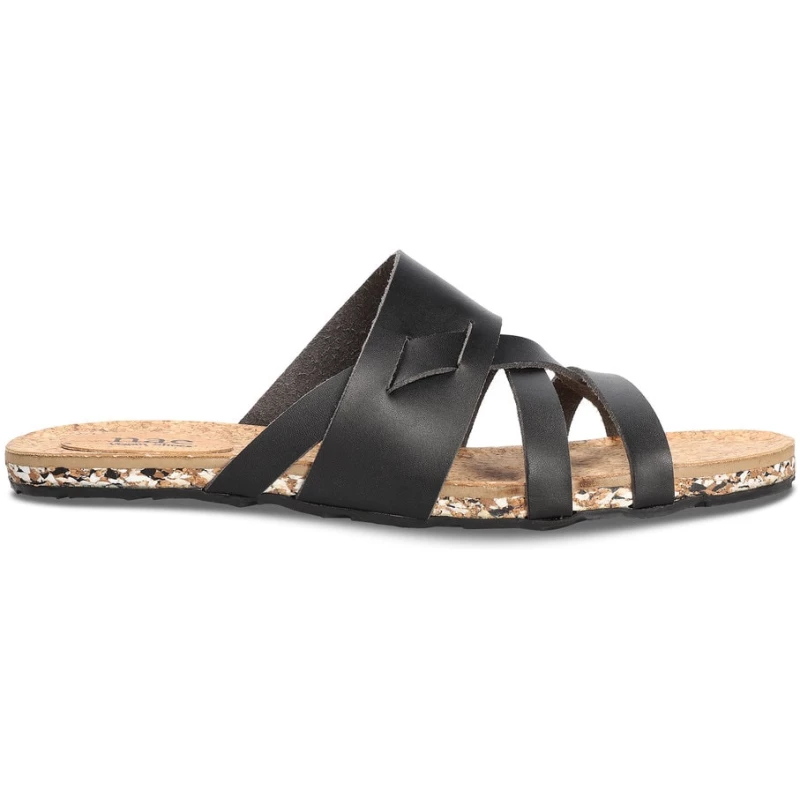 Quince Black Vegan Criss-cross Sandals