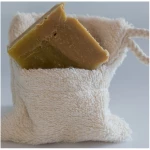 Seifenmanufaktur Würfel Seifensäckchen Frottee, 100% aus Bio Baumwolle
