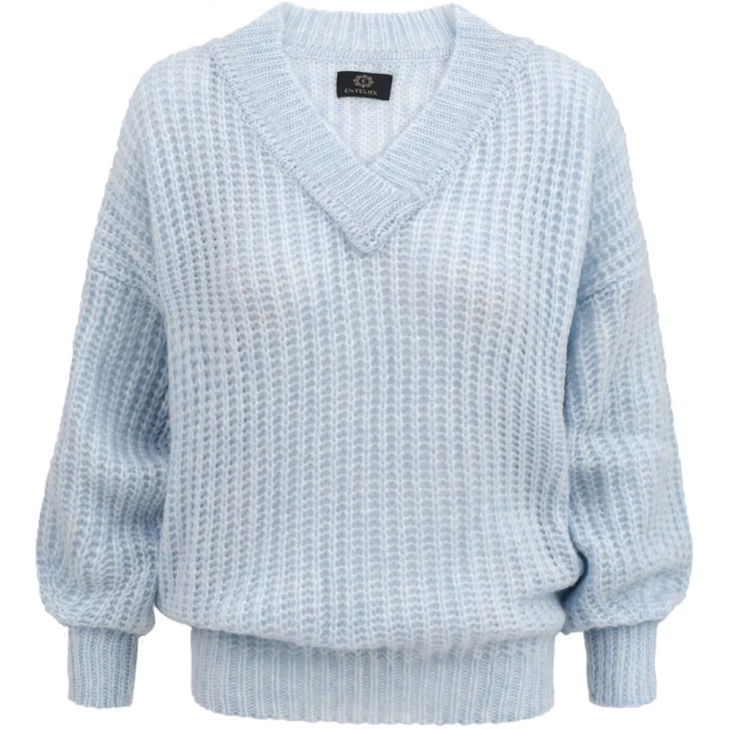 Sweater V Merino Blue