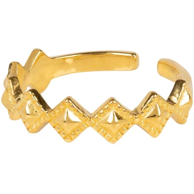 Tellus Gold Stacking Ring (Adjustable)