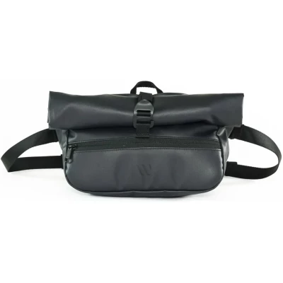 Wayks The Sling sleek black Bauchtasche Umhängetasche glänzendes Schwarz