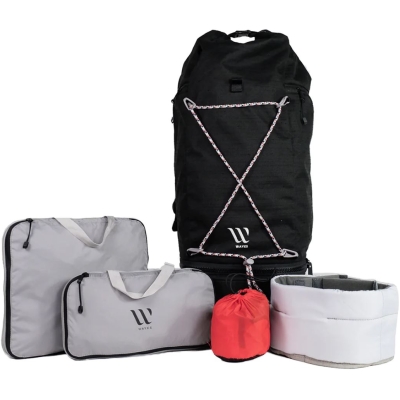 The Travel Bundle Compact black Wayks Reiserucksack Bundle schwarz