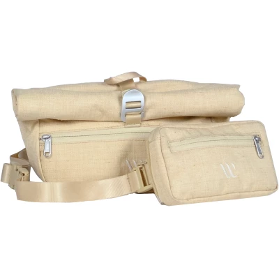 Wayks Sling Combo Sand beige Umhängetasche mit Mini Bauchtasche