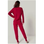 YOU LOOK PERFECT Merino Loungewear Set "V-Strickpullover Blossom & Strickhose Bella"
