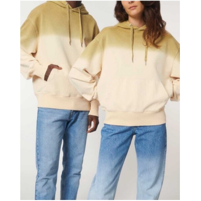 YTWOO Lässiger Hoodie mit cooler Färbeoptik aus 100% Bio-Baumwolle