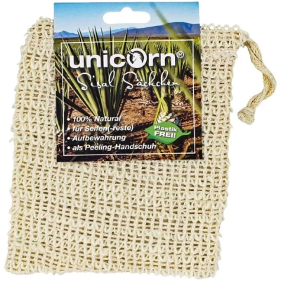 unicorn Sisal Seifensäckchen 100% Natur groß