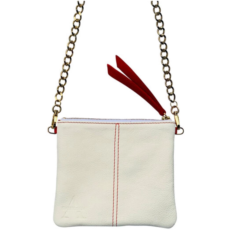 ALEXANDRA SVENDSEN Mini-Bag aus Naturleder zweifarbig