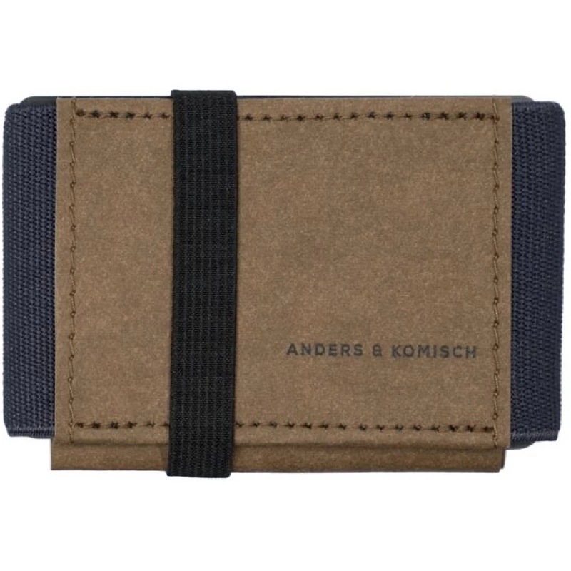 ANDERS & KOMISCH Mini Portemonnaie mit Münzfach "A&K MINI" slim wallet Braun