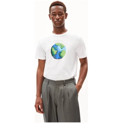 ARMEDANGELS JAAMES PLAANET - Herren T-Shirt Regular Fit aus Bio-Baumwolle