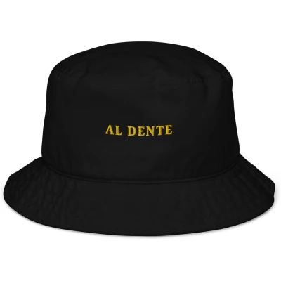 Al Dente - Organic Embroidered Bucket Hat - Multiple Colors