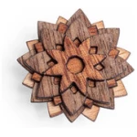 BeWooden Brosche aus Holz "African Flower" | Mode Schmuck