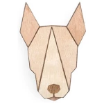 BeWooden Brosche aus Holz "Bull Terrier" | Mode Schmuck