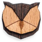 BeWooden Brosche aus Holz -Eule | Mode Schmuck