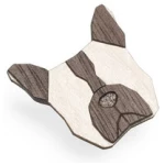 BeWooden Brosche aus Holz "French Bulldog" | Mode Schmuck