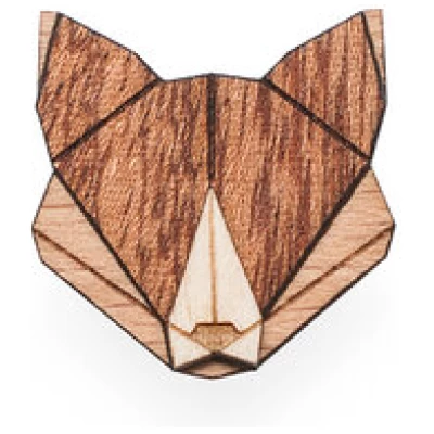 BeWooden Brosche aus Holz - Fuchs | Mode Schmuck