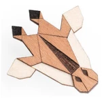 BeWooden Brosche aus Holz - Giraffe | Mode Schmuck