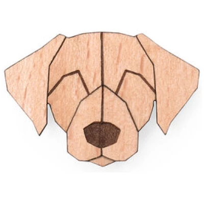 BeWooden Brosche aus Holz - Labrador | Mode Schmuck