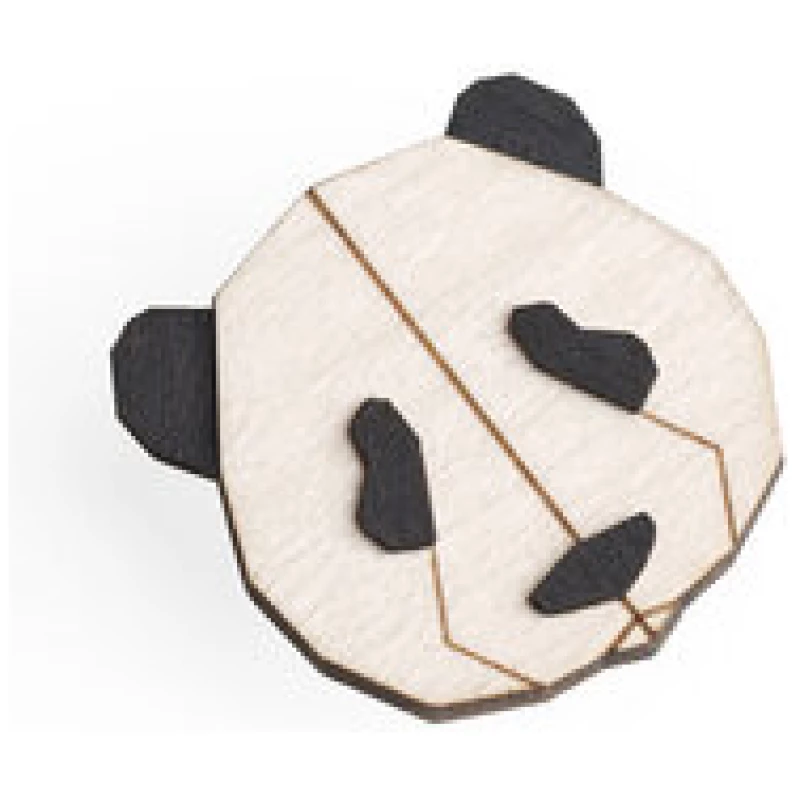 BeWooden Brosche aus Holz - Panda | Mode Schmuck