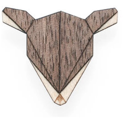 BeWooden Brosche aus Holz - Reh | Mode Schmuck