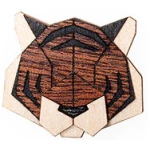 BeWooden Brosche aus Holz - Tiger | Mode Schmuck