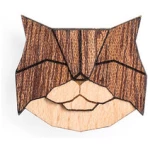 BeWooden Brosche aus Holz - persische Katze | Mode Schmuck