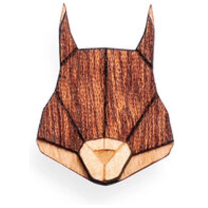 BeWooden Broschen aus Holz Set - "Eichhörnchen, Fuchs + Bär" | Mode Schmuck