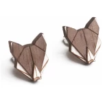 BeWooden Ohringe mit Holzdetails Wolf Earrings