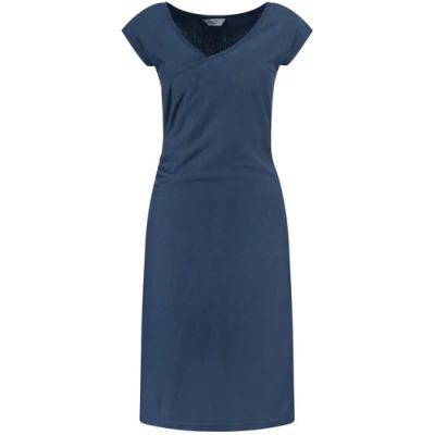 Blue LOOP Originals Denimcel Stripe Wrap Dress SS - Blue/Grey