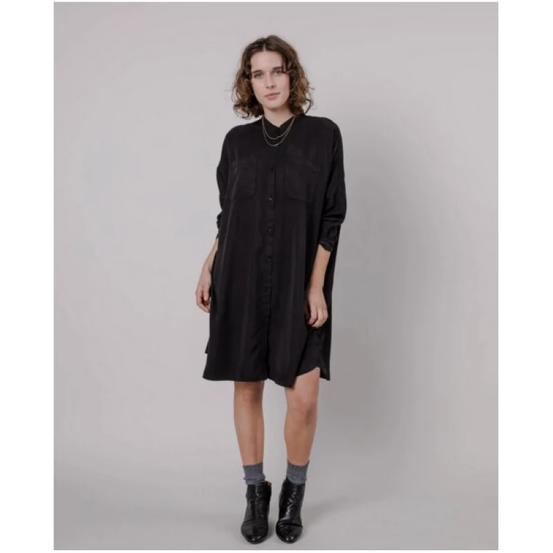 Brava Fabrics Oversize Mao Dress Black