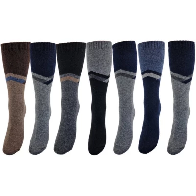 Bruno Barella Winter Thermo Socken aus Schafwolle 7er Pack