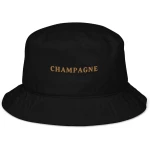 Champagne - Organic Embroidered Bucket Hat - Multiple Colors