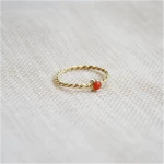 Coral Ring - Gold 14k
