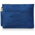 Cork Clutch Bag - Blue