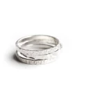 Element Rings (Set Of 3) - Silver