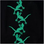 HANDGEDRUCKT "Geckos" Shopper aus BAUMWOLLE kbA