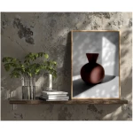 Heimart Impress Fine Art Druck / Monochrom Fotografie - Stillleben mit Vase / Wanddekoration
