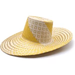 Ibiza Yellow Wide Brim Straw Hat