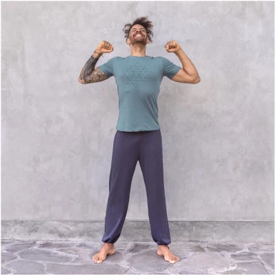 Jaya MATTEO - Männer - Print T-Shirt für Yoga aus 100% Biobaumwolle