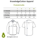 KnowledgeCotton Apparel Flanellhemd mit Stehkragen - Elder Regular Fit - aus Biobaumwolle