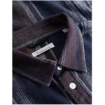 KnowledgeCotton Apparel - Hemd Loose Fit Double Layer Striped Shirt
