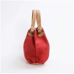 Kork-Deko Einzigartige Kork-Handtasche in auffälligem Rot mit einmaligem Muster | Kork | vegan | nachhaltig Korktasche