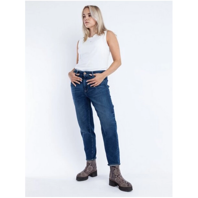 L'Ago Verde Farmer - cropped loose fit Jeans