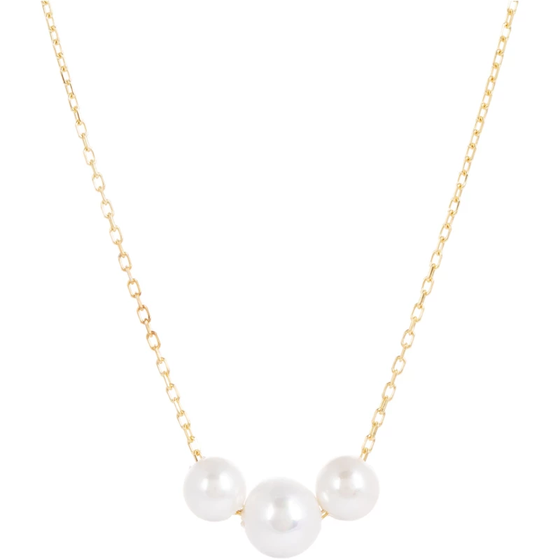 Laura Gold Chain Necklace With Tripple Pearls