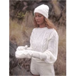 Mohair Hat and Mittens Set