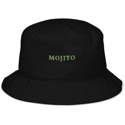 Mojito - Organic Embroidered Bucket Hat - Multiple Colors