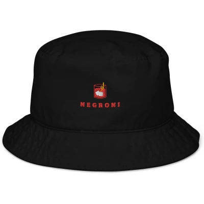 Negroni - Organic Embroidered Bucket Hat - Multiple Colors