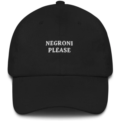 Negroni Please - Embroidered Cap - Multiple Colors
