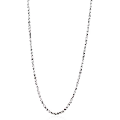 Rhode Island Twisted Rope Chain - Silver