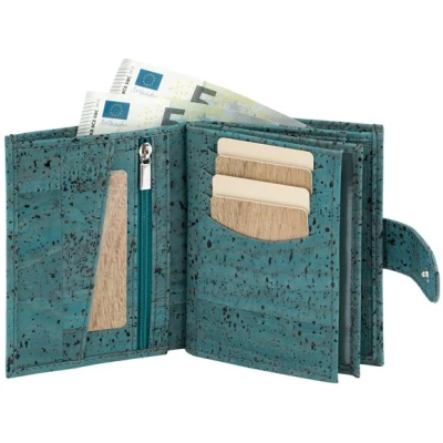 Simaru Damen naturkork Geldbörse mit RFID Schutz ,wasserfestes Portemonnaie