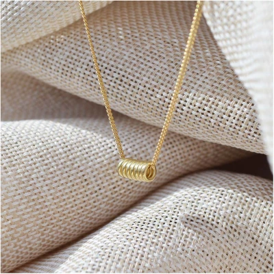 Swirl Necklace - Gold 14k